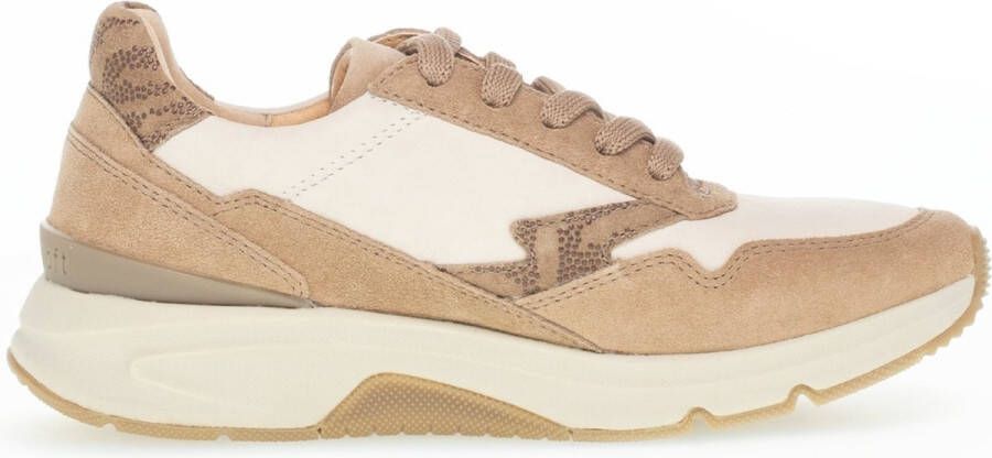 Gabor rollingsoft sensitive 76.898.51 dames wandelsneaker beige