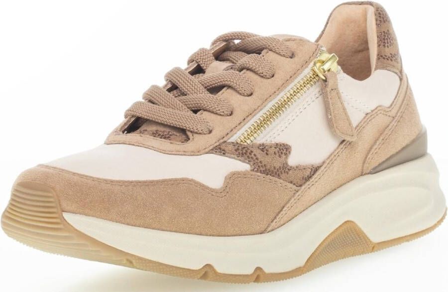 Gabor rollingsoft sensitive 76.898.51 dames wandelsneaker beige