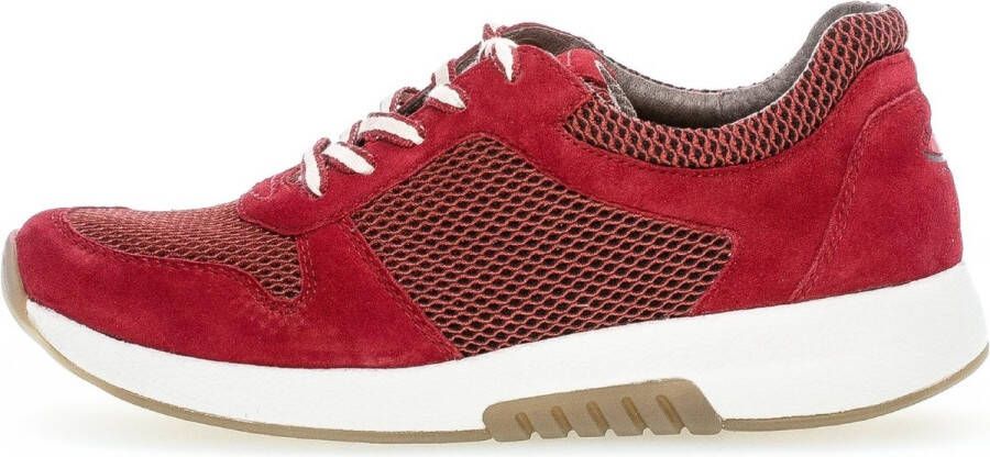 Gabor rollingsoft sensitive 76.946.48 dames wandelsneaker rood