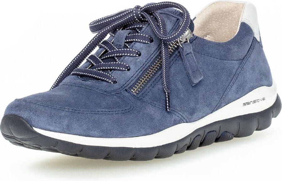 Gabor rollingsoft sensitive 86.968 dames wandelsneaker blauw