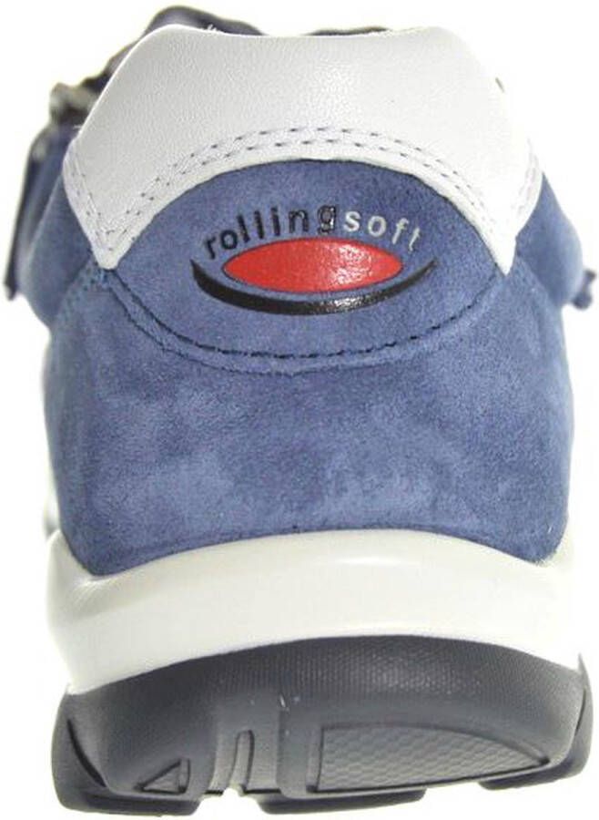 Gabor rollingsoft sensitive 86.968 dames wandelsneaker blauw