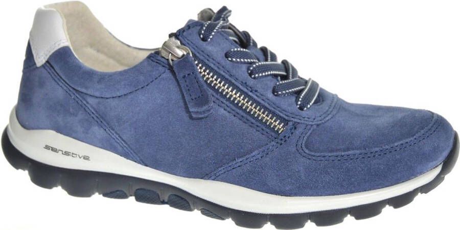 Gabor rollingsoft sensitive 86.968 dames wandelsneaker blauw