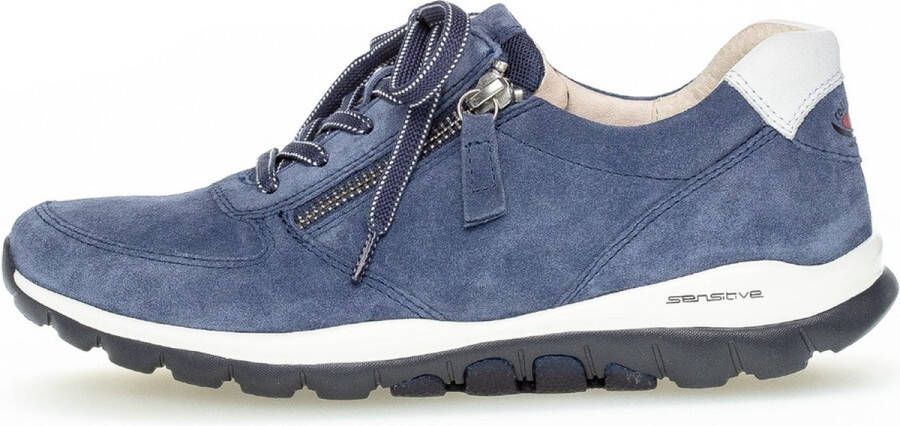 Gabor rollingsoft sensitive 86.968 dames wandelsneaker blauw