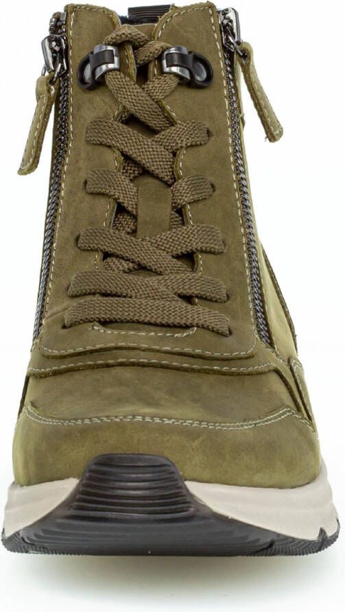 Gabor rollingsoft sensitive 96.888.23 dames rollende wandelsneaker groen