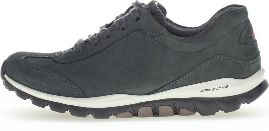 Gabor rollingsoft sensitive 96.896.43 dames rollende wandelsneaker groen