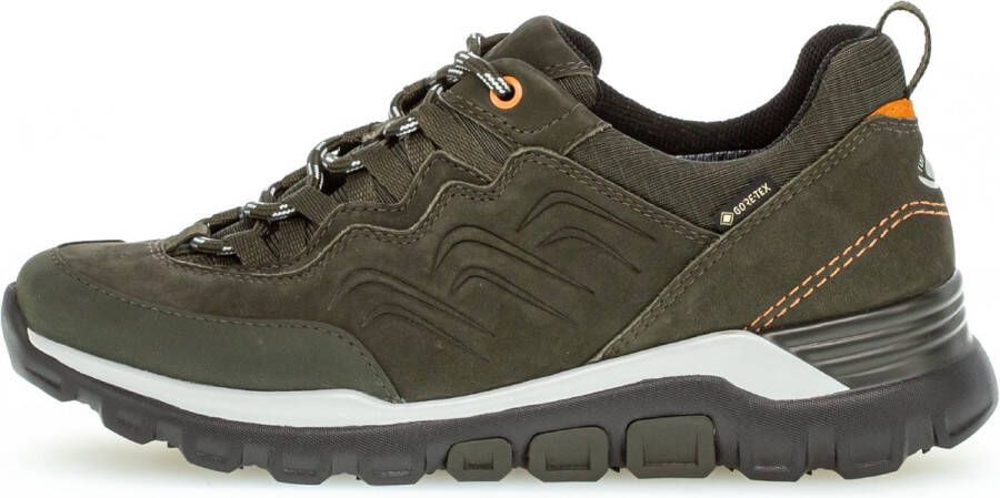 Gabor rollingsoft sensitive 96.927.43 dames rollende wandelsneaker groen waterdicht