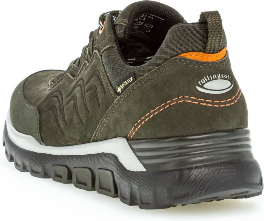 Gabor rollingsoft sensitive 96.927.43 dames rollende wandelsneaker groen waterdicht