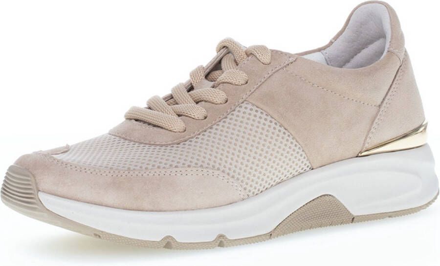 Gabor Textiel sable sneakers met wiebelende zool Beige Dames - Foto 8