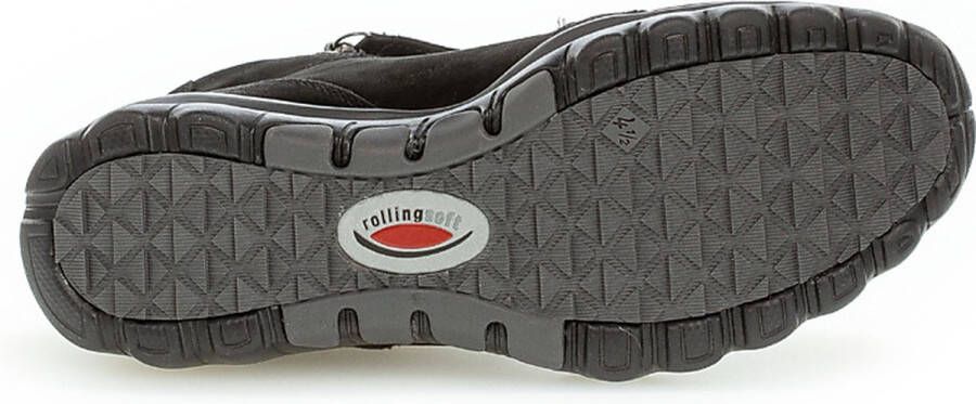 Gabor Rollingsoft Veterboot 96.868.47 Nubuck Zwart