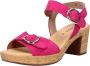 Gabor Roze Suède Sandalen met Kurk Zool Pink Dames - Thumbnail 5