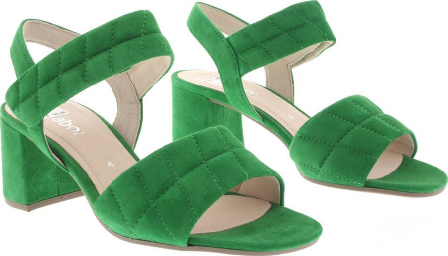 Gabor Sandalen groen Suede Dames