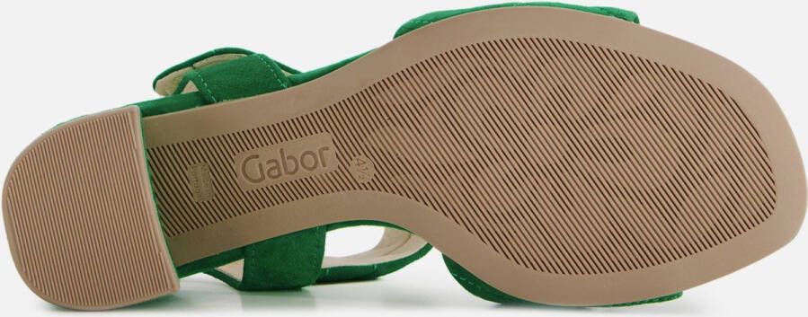 Gabor Sandalen groen Suede Dames