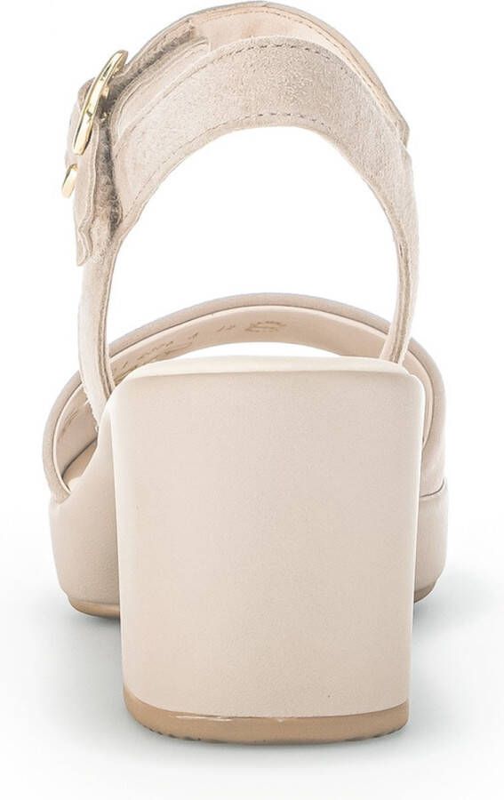 Gabor Sandalen met hak beige Suede Dames - Foto 5