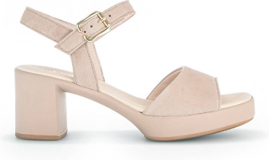 Gabor Sandalen met hak beige Suede Dames - Foto 6