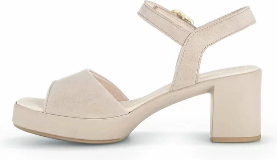 Gabor Sandalen met hak beige Suede Dames - Foto 7