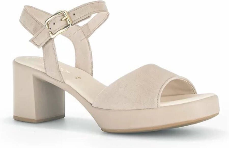 Gabor Sandalen met hak beige Suede Dames - Foto 8