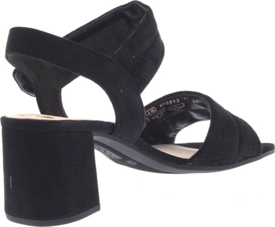 Gabor Sandalen met hak zwart Suede Dames