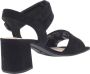 Gabor Zwarte Suède Sandalette met 6cm Hak Black Dames - Thumbnail 12