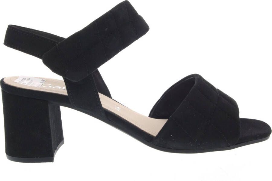 Gabor Sandalen met hak zwart Suede Dames