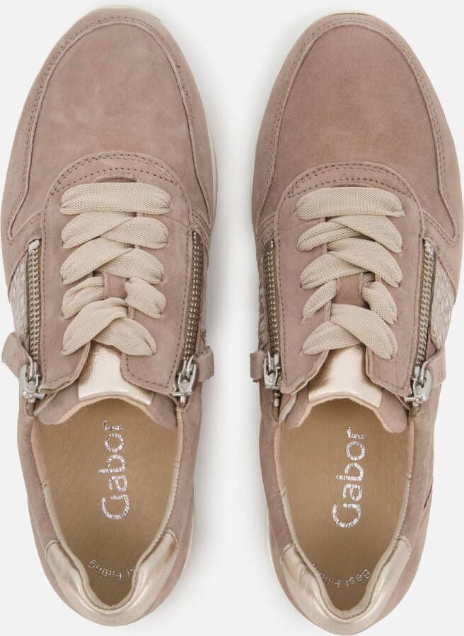 Gabor Sneakers taupe Leer Dames