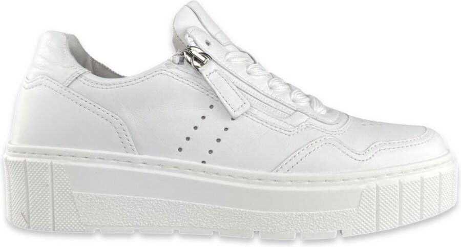 Gabor Sneakers Wit Leer Dames