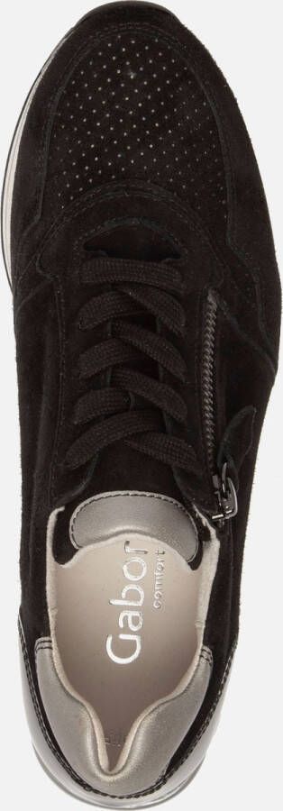 Gabor Sneakers zwart Suede Dames