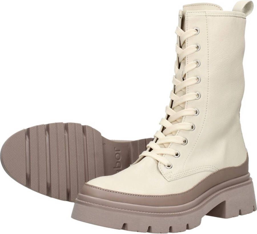 Gabor Veterboots beige Leer Dames