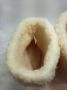 Geen merknaam Schapenwollen sloffen Wit Creme 100% natuurproduct comfortabele nieuwe luxe sloffen direct leverbaar handgemaakt sheep wool shuffle woolen slippers schoen pantoffels warmers slof - Thumbnail 3