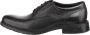 Geox Klassieke Formele Ademende Leren Derby Schoenen Black Heren - Thumbnail 10