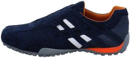 GEOX suede lederen instapper SNAKE navy - Foto 4