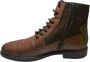 GEOX Terence C Hoge lederen veterschoenen Heren Cognac - Thumbnail 2