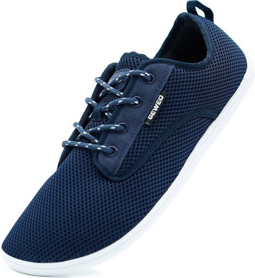 Geweo Barefoot Schoenen Sneakers Sportschoenen Wandelschoenen Buitenschoenen Heren Dames Blauw