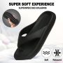 Geweo Slippers Heren Dames EVA Badslippers -Flip Flops Slim Slippers Verdikte Lichtgewicht Super Zacht aan je Voeten Anti-Slip en Stevig Voetbed Anti-lawaai Oranje - Thumbnail 5