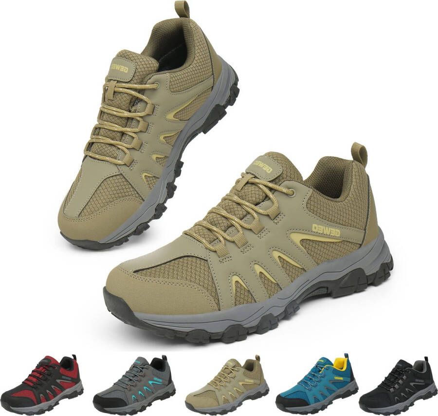 Geweo Wandelschoenen Dames Waterdicht Outdoorschoenen Heren Waterproof- Outdoor Antislip Outdoorschoenen Unisex Extra Comfort Groente