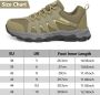 Geweo Wandelschoenen Unisex Outdoorschoenen Outdoor Antislip Waterdicht en Ade d Extra Comfort Kerstmis Kerstfeest Christmas Gift Groente - Thumbnail 10