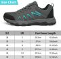 Geweo Wandelschoenen Unisex Outdoorschoenen Outdoor Antislip Waterdicht en Ade d Extra Comfort Kerstmis Kerstfeest Christmas Gift Grijs - Thumbnail 9