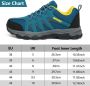 Geweo Wandelschoenen Unisex Outdoorschoenen Outdoor Antislip Waterdicht en Ade d Extra Comfort Kerstmis Kerstfeest Christmas Gift Blauw - Thumbnail 11