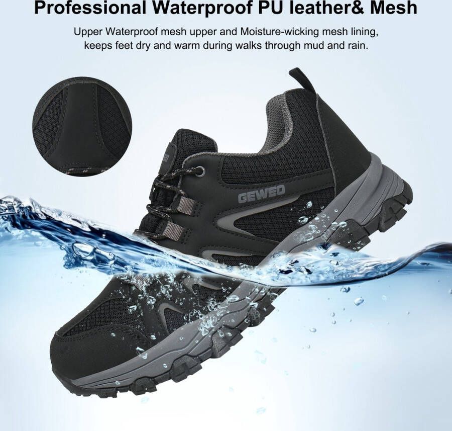 Geweo Wandelschoenen Unisex Outdoorschoenen Outdoor Antislip