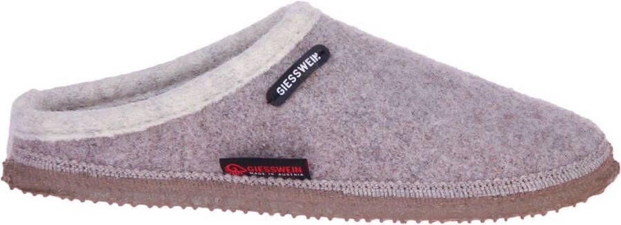 Giesswein DANNHEIM Volwassenen pantoffels Kleur: Taupe