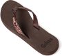 Giliss Fashion Giliss Slippers Crystal serie Espresso bruin & Sangria rood strap - Thumbnail 11