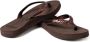 Giliss Fashion Giliss Slippers Crystal serie Espresso bruin & Sangria rood strap - Thumbnail 3