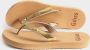 Giliss Fashion Giliss Teen Slippers dames GOUD serie Sepia-Goud kleurige strap - Thumbnail 6