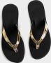 Giliss Fashion Giliss Teen Slippers dames GOUD serie Zwart-Goud kleurige strap - Thumbnail 2