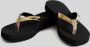 Giliss Fashion Giliss Teen Slippers dames GOUD serie Zwart-Goud kleurige strap - Thumbnail 11