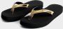 Giliss Fashion Giliss Teen Slippers dames GOUD serie Zwart-Goud kleurige strap - Thumbnail 9