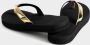 Giliss Fashion Giliss Teen Slippers dames GOUD serie Zwart-Goud kleurige strap - Thumbnail 10