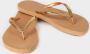 Giliss Fashion Giliss Slippers GOLD SLIM serie Sepia bruin & Gouden strap - Thumbnail 11