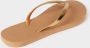 Giliss Fashion Giliss Slippers GOLD SLIM serie Sepia bruin & Gouden strap - Thumbnail 4