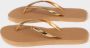 Giliss Fashion Giliss Slippers GOLD SLIM serie Sepia bruin & Gouden strap - Thumbnail 5