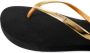 Giliss Fashion Giliss Slippers GOLD SLIM serie Raven zwart & Gouden strap - Thumbnail 5